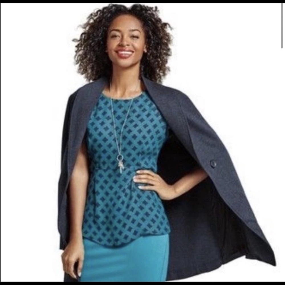 Cabi Coat Jacket Harbor Collar Sz S #X1
